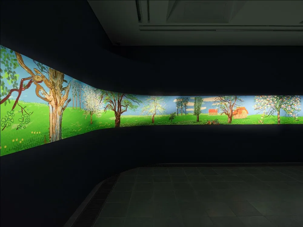 DAVID HOCKNEY: A YEAR IN NORMANDIE AND SOME OTHER THOUGHTS ABOUT PAINTING EXHIBITION IMAGES