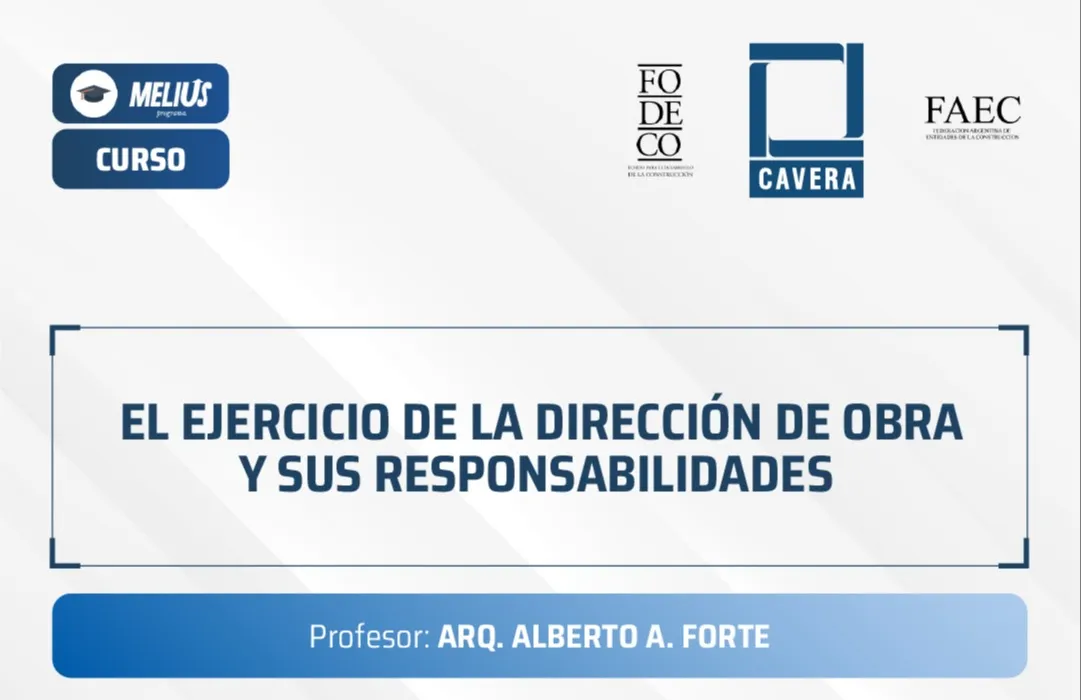 Curso El ejercicio de la dirección de obra y sus responsabilidades