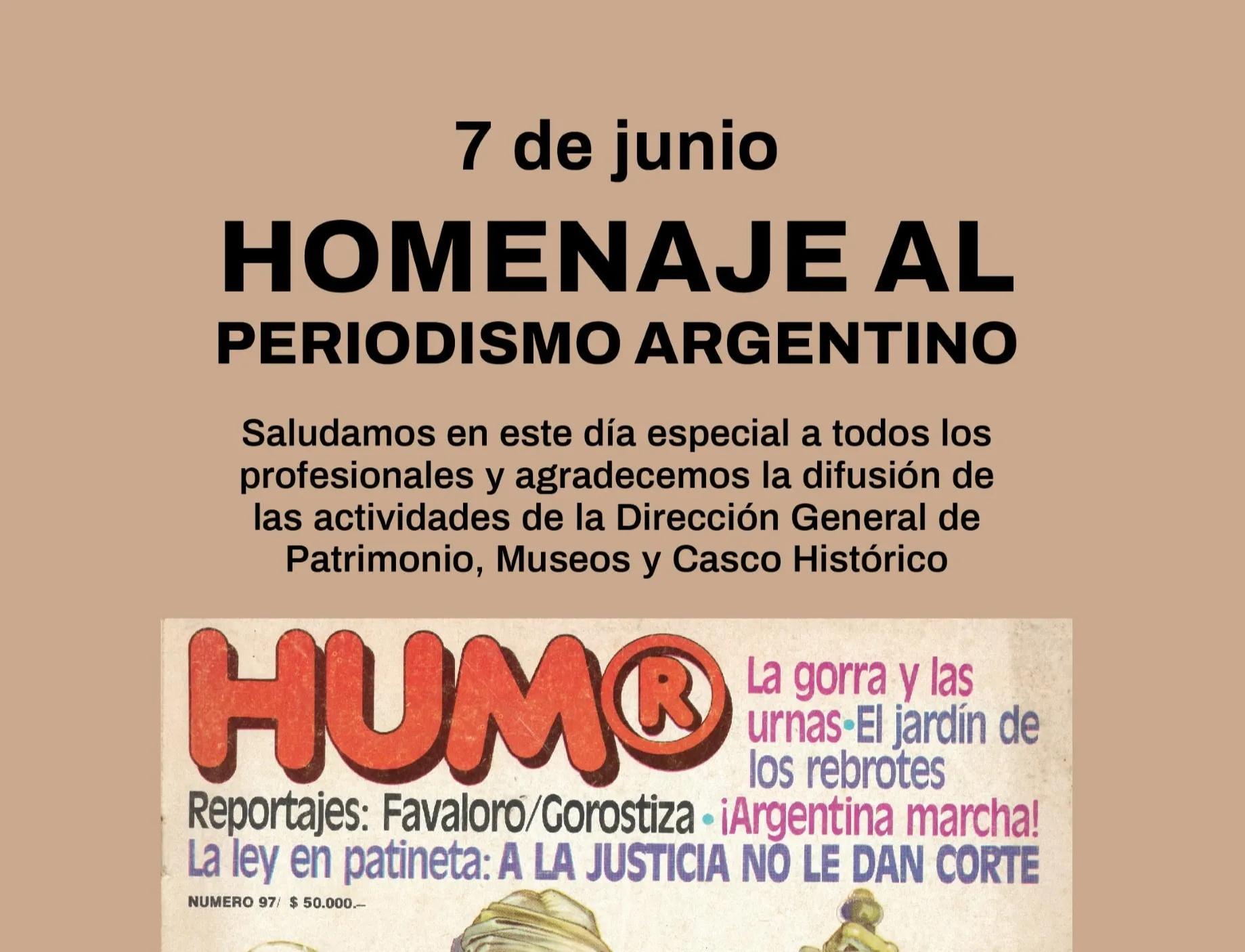 HOMENAJE AL PERIODISMO ARGENTINO