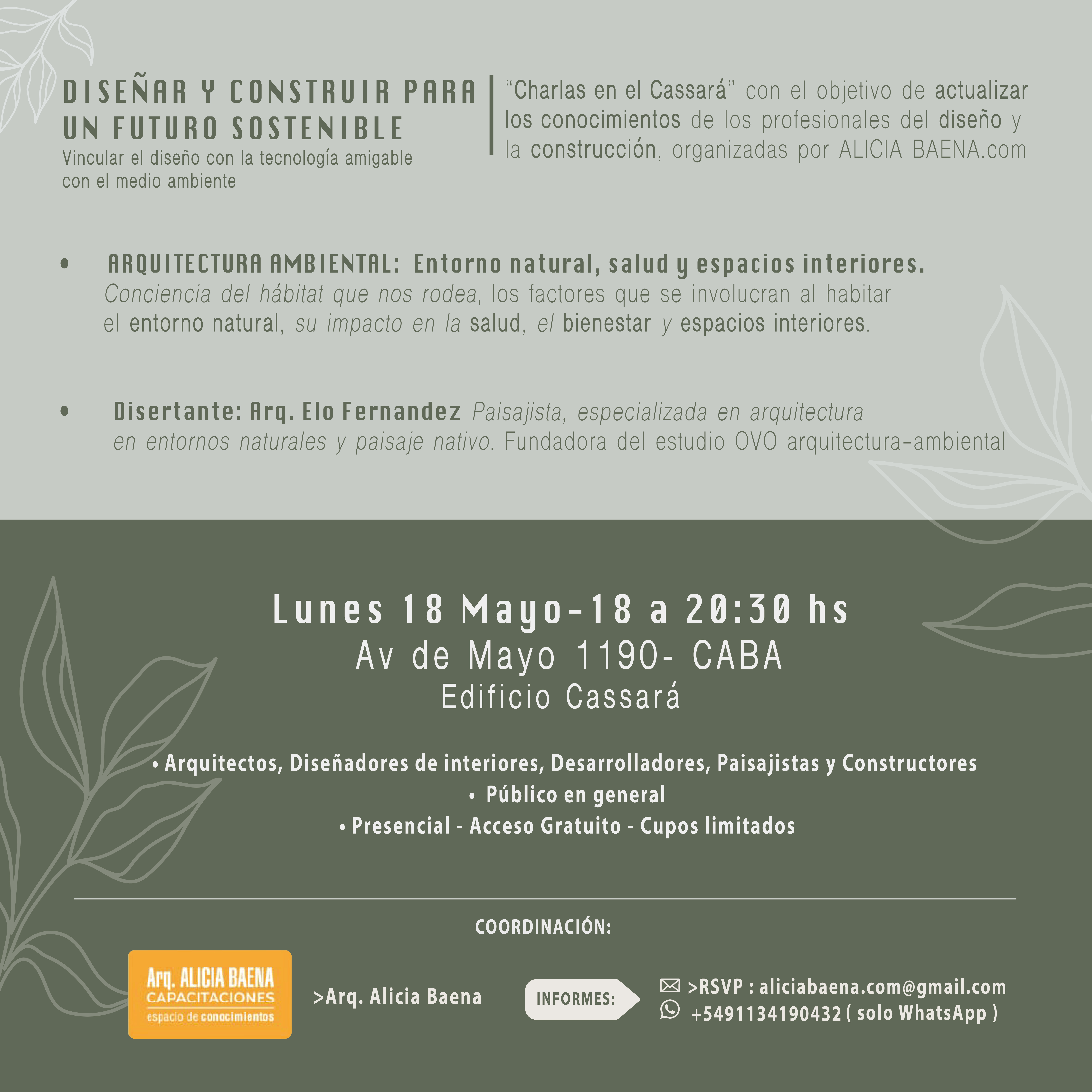 DISEÑAR Y CONSTRUIR PARA UN FUTURO  SOSTENIBLE