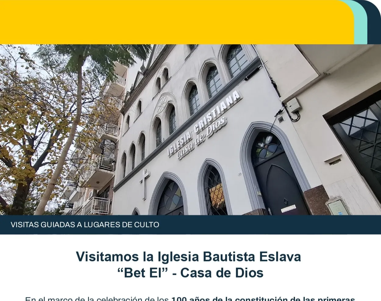 Visitamos la Iglesia Bautista Eslava “Bet El” - Casa de Dios