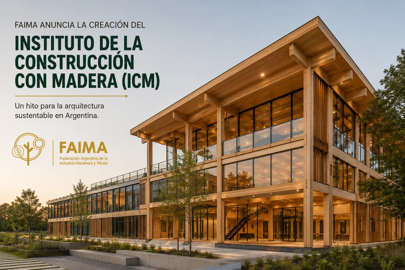 FAIMA ANUNCIA LA CREACIÓN DEL INSTITUTO DE LA CONSTRUCCIÓN CON MADERA (ICM): UN HITO PARA LA ARQUITECTURA SUSTENTABLE EN ARGENTINA