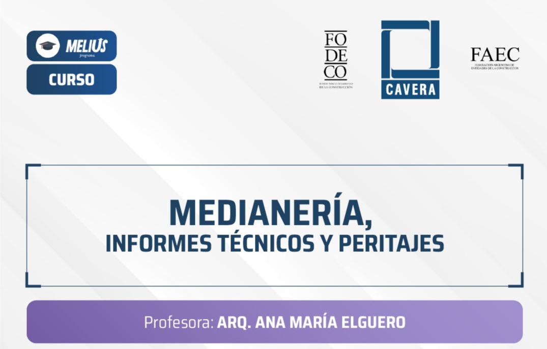 Curso Medianería, informes técnicos y peritajes
