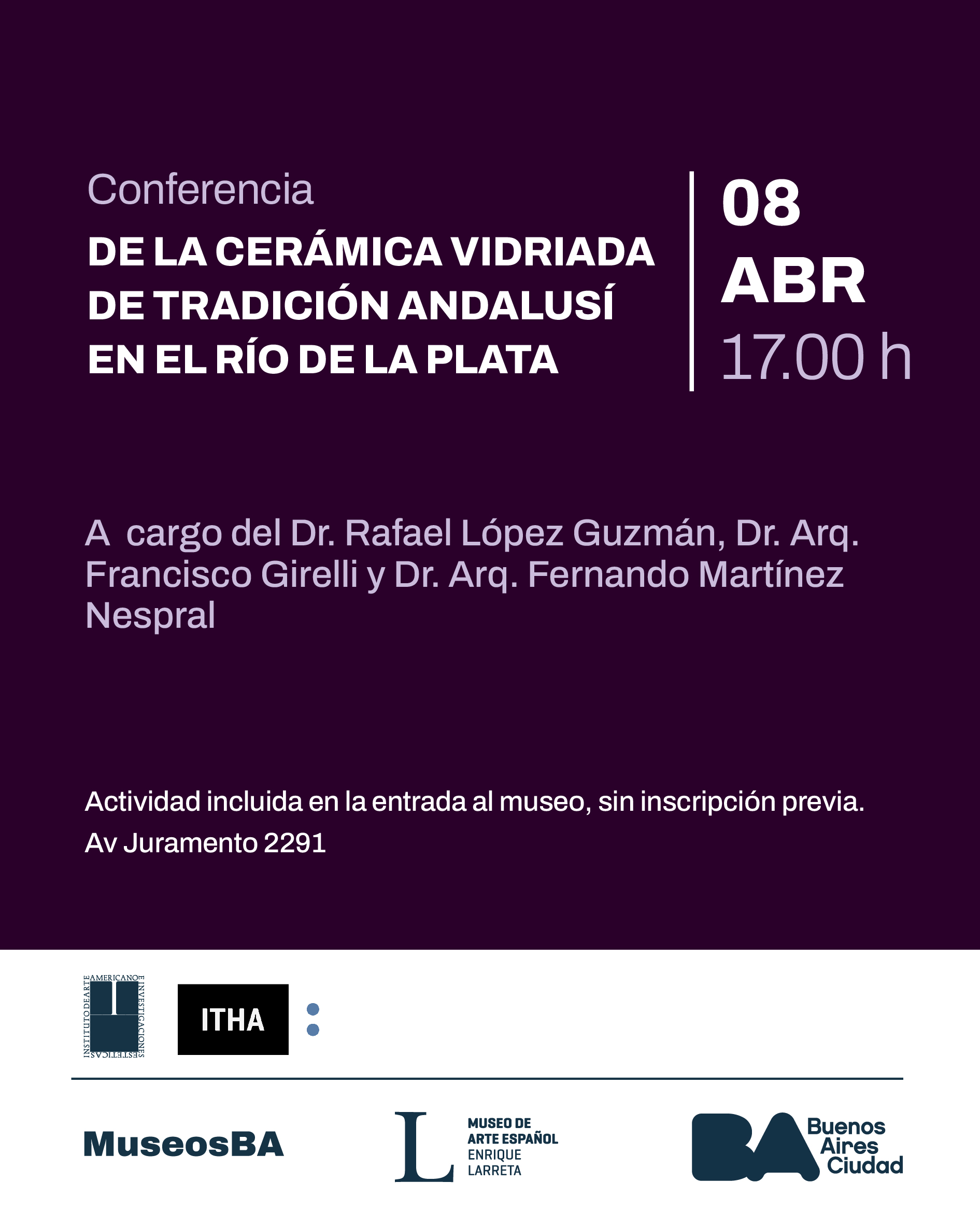 Conferencia Cer&aacute;mica 8 Abril