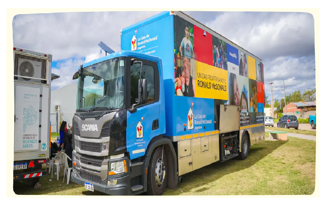 La Unidad Pediátrica Móvil de Casa Ronald McDonald brindó atención médica gratuita a más de 500 niños y adolescentes en Tucumán