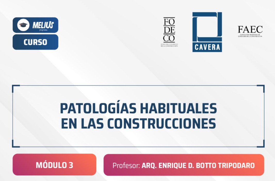 Curso Patologías habituales en las construcciones - Módulo 3
