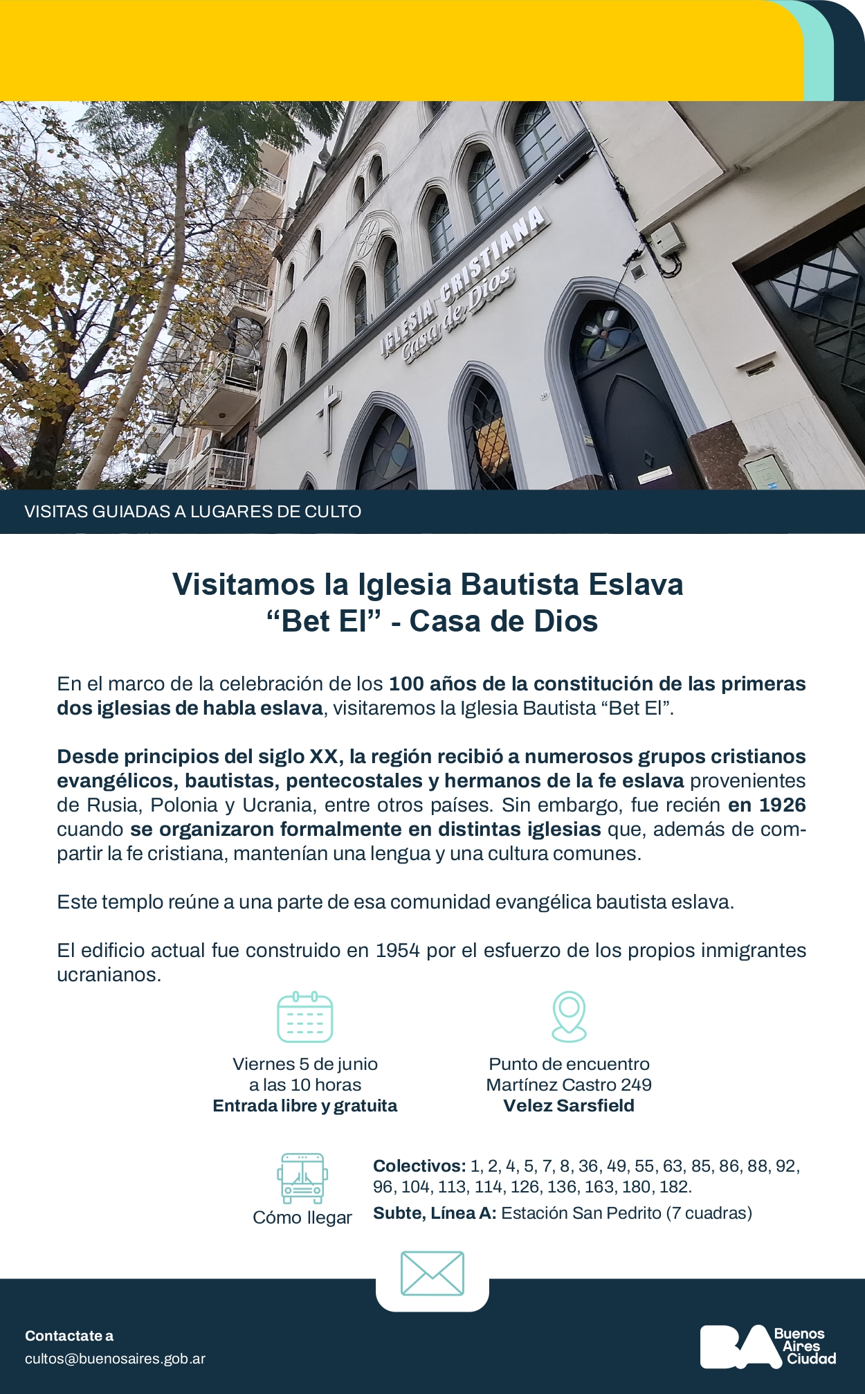 Visitamos la Iglesia Bautista Eslava “Bet El” - Casa de Dios - Imagen 1