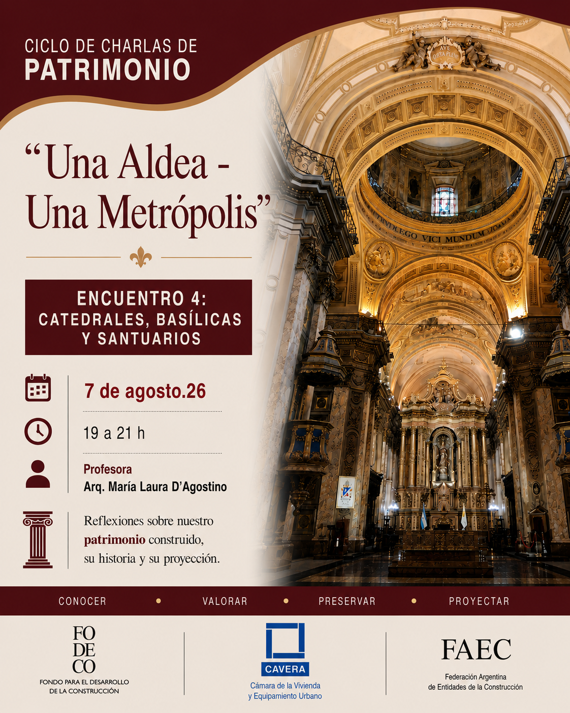 Encuentro 4: Catedrales, Basílicas y Santuarios - Ciclo de charlas de patrimonio. Módulo 1: Templos - Imagen 1