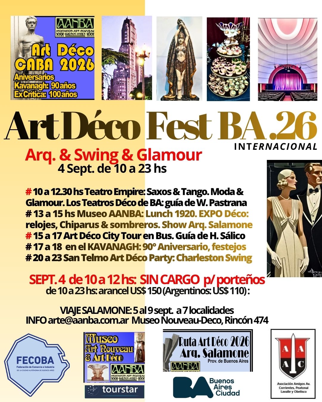 Art Déco Fest BA 2026: una jornada para revivir el glamour de la Buenos Aires de 1920 y 1930 - Imagen 2