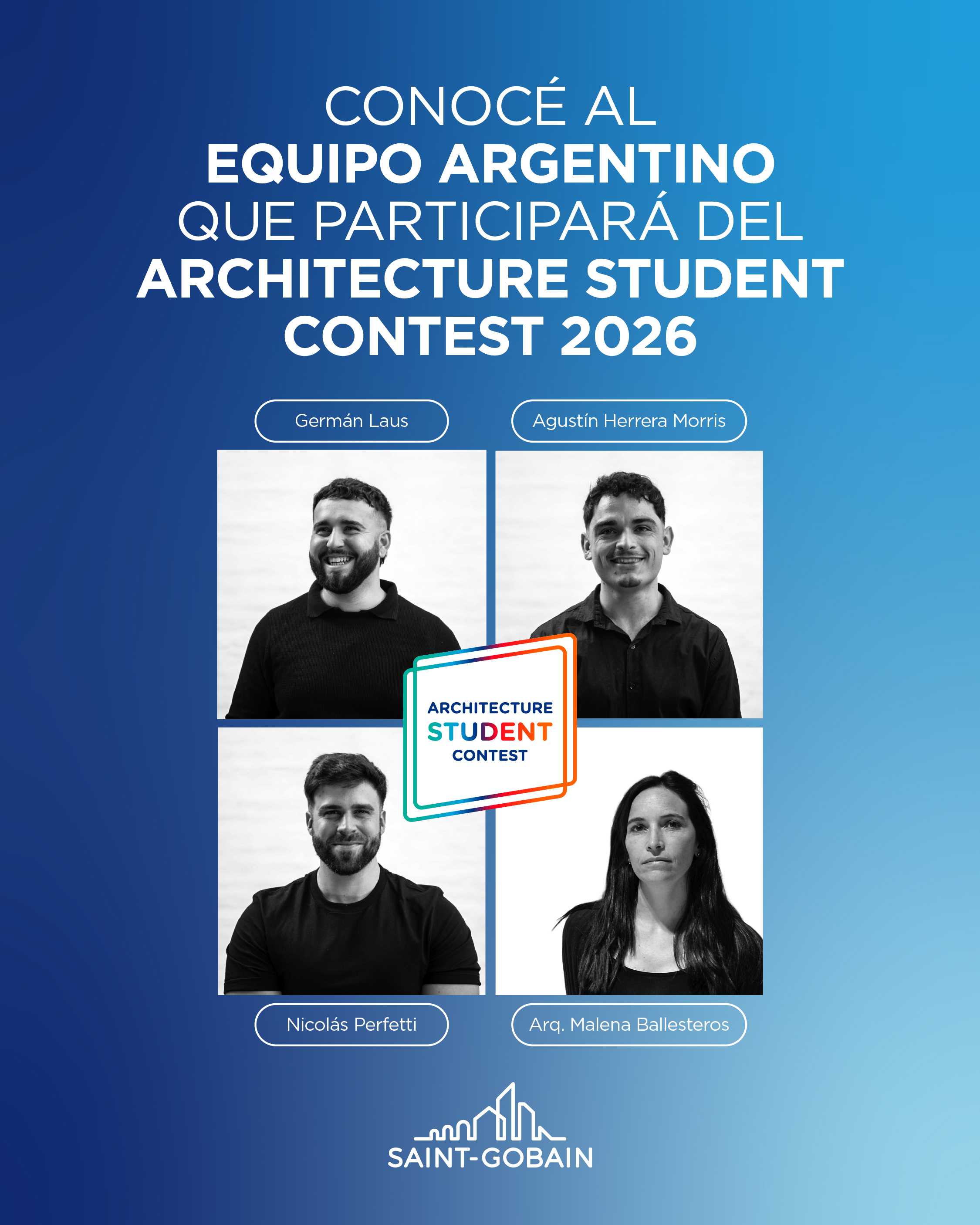 SAINT-GOBAIN ANUNCIÓ LOS GANADORES ARGENTINOS DEL ARCHITECTURE STUDENT CONTEST 2026 - Imagen 1