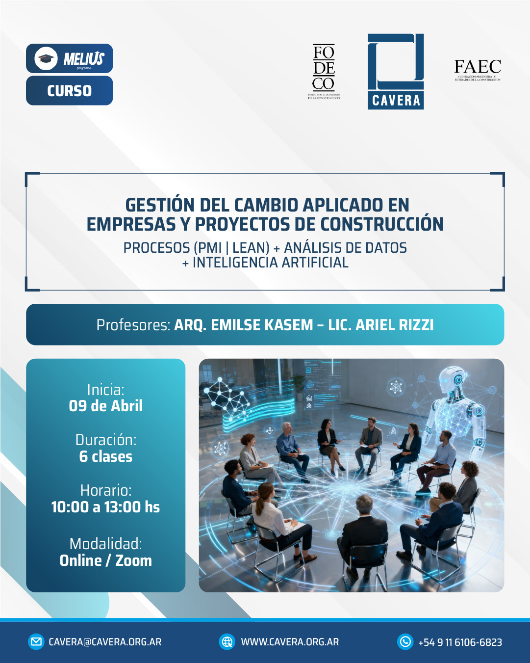 Curso Gestión del cambio aplicado en empresas y proyectos de construcción - Procesos (PMI | LEAN) + Análisis de datos + Inteligencia Artificial - Imagen 1