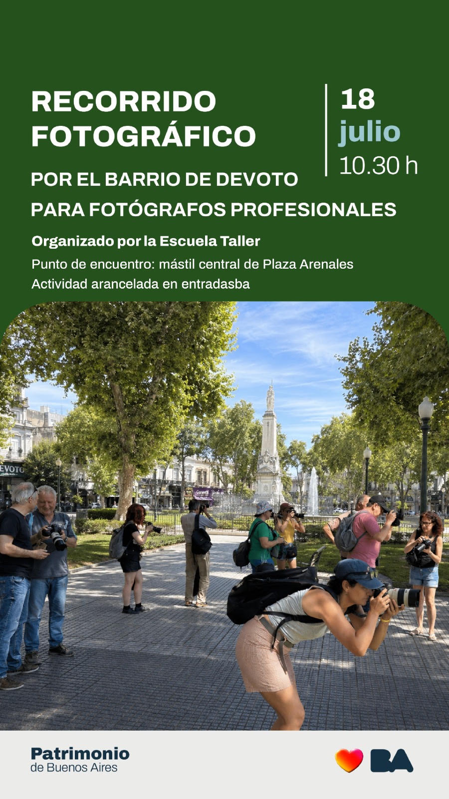 RECORRIDO FOTOGRÁFICO POR EL BARRIO DE DEVOTO para fotógrafos profesionales - Imagen 1