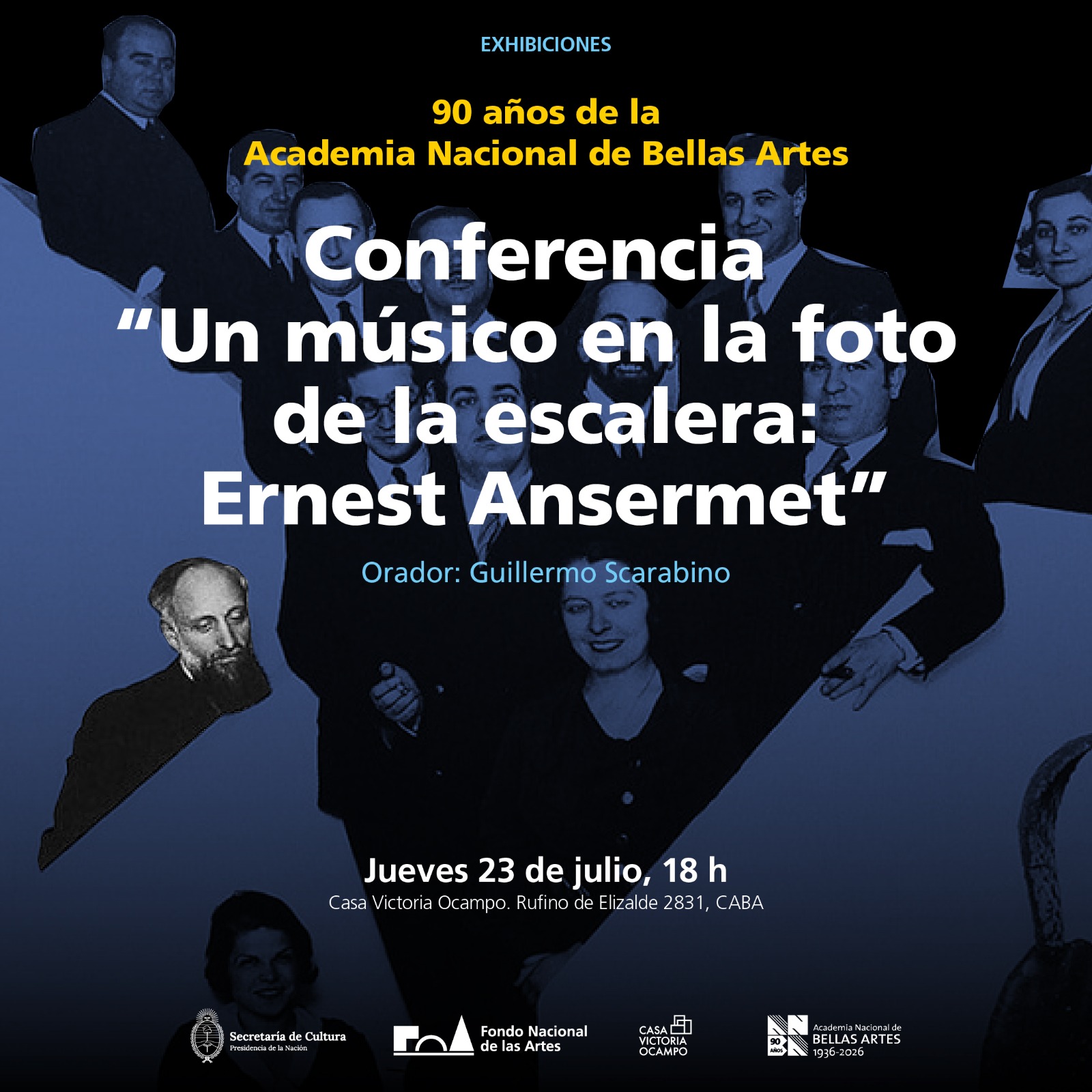 Conferencia "Un músico en la foto de la escalera: Ernest Ansermet" - Imagen 1