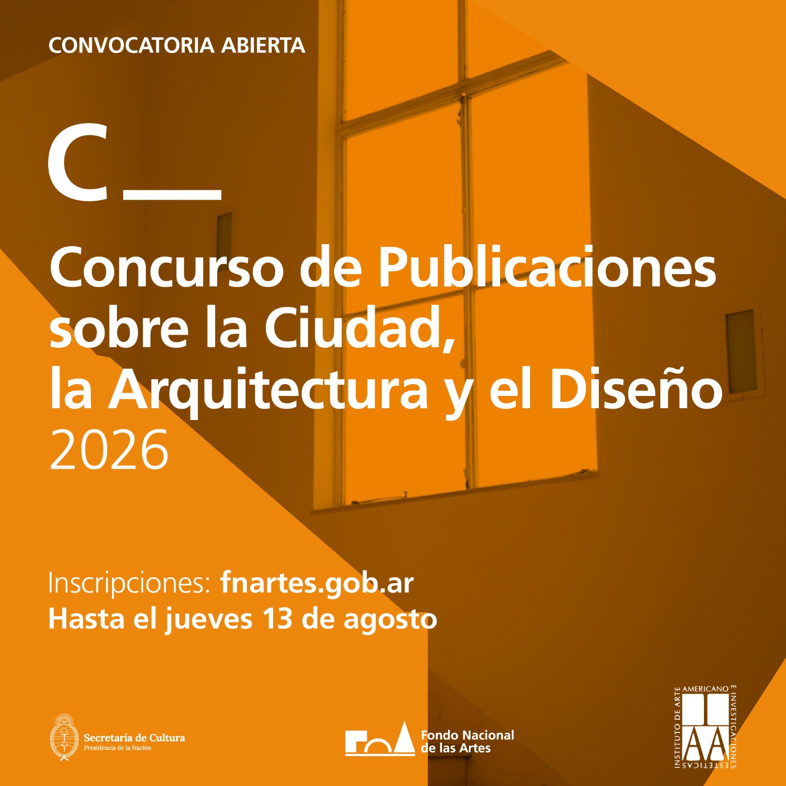 Concurso de Publicaciones sobre la Ciudad, la Arquitectura y el Diseño 2026