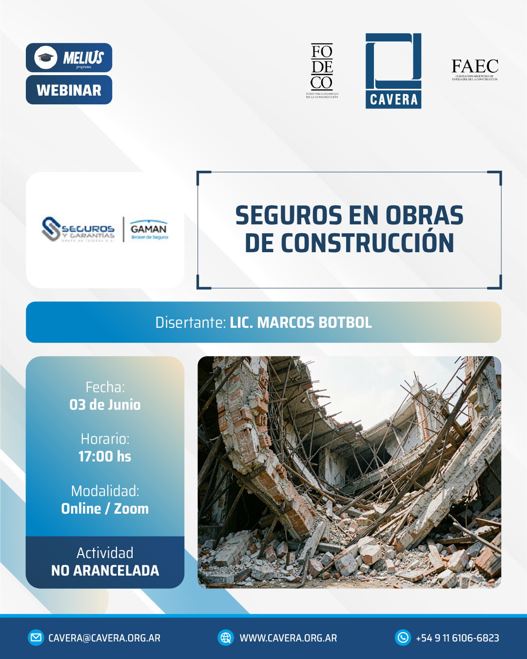 Webinar Seguros en obras de construcción - Imagen 1