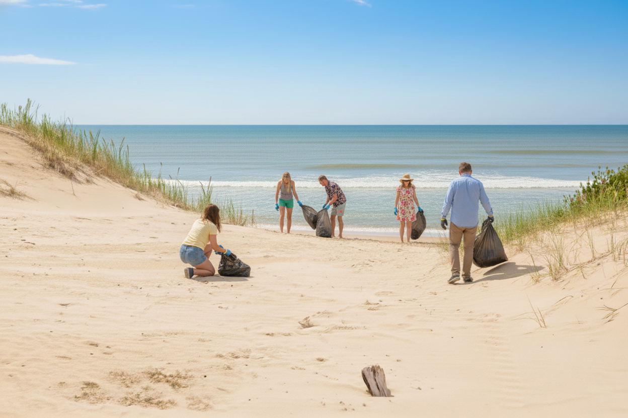 Limpieza de playas: Disco impulsa jornadas en Pinamar durante todo enero
