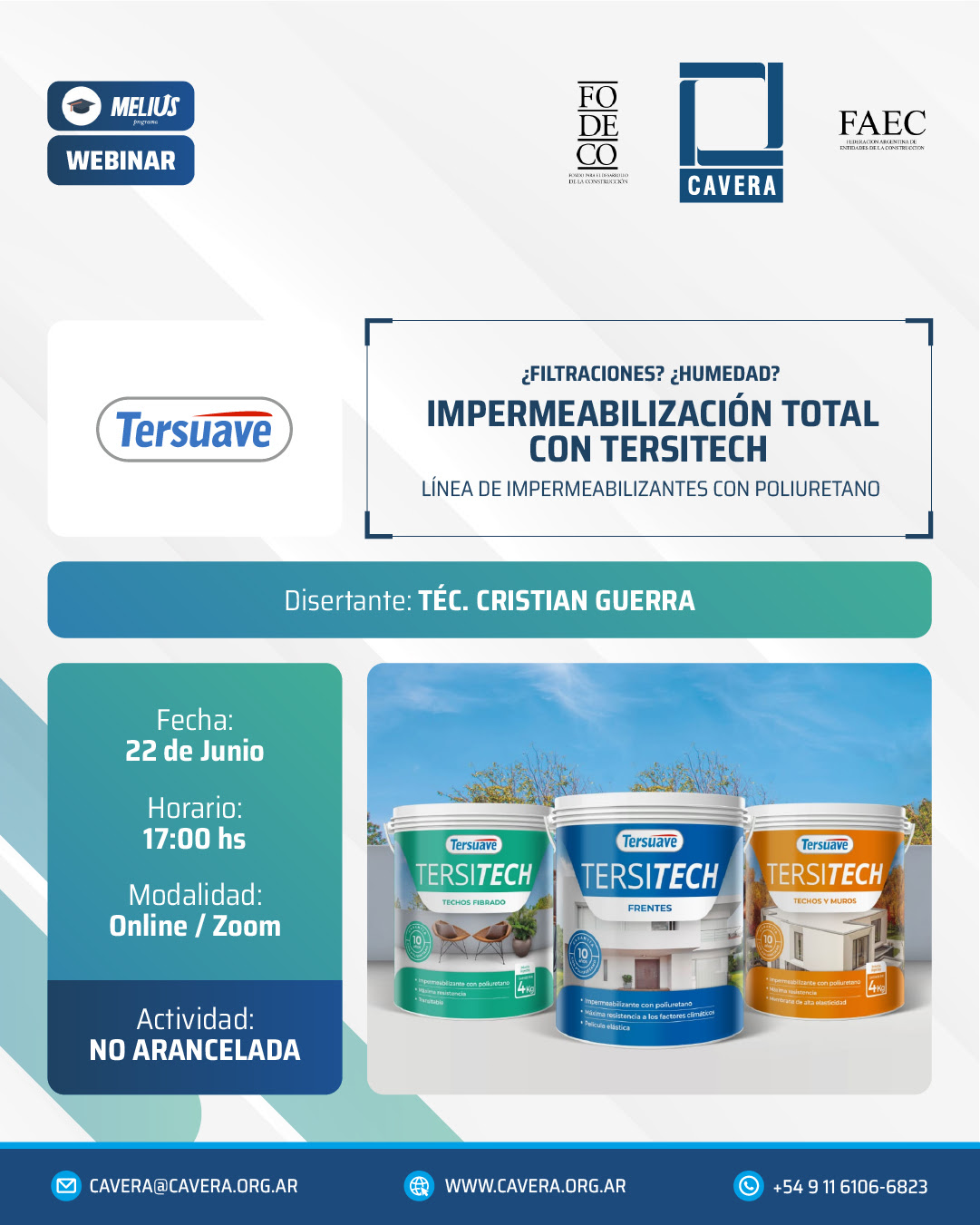 Webinar TERSUAVE - Impermeabilización total con TERSITECH - Imagen 1
