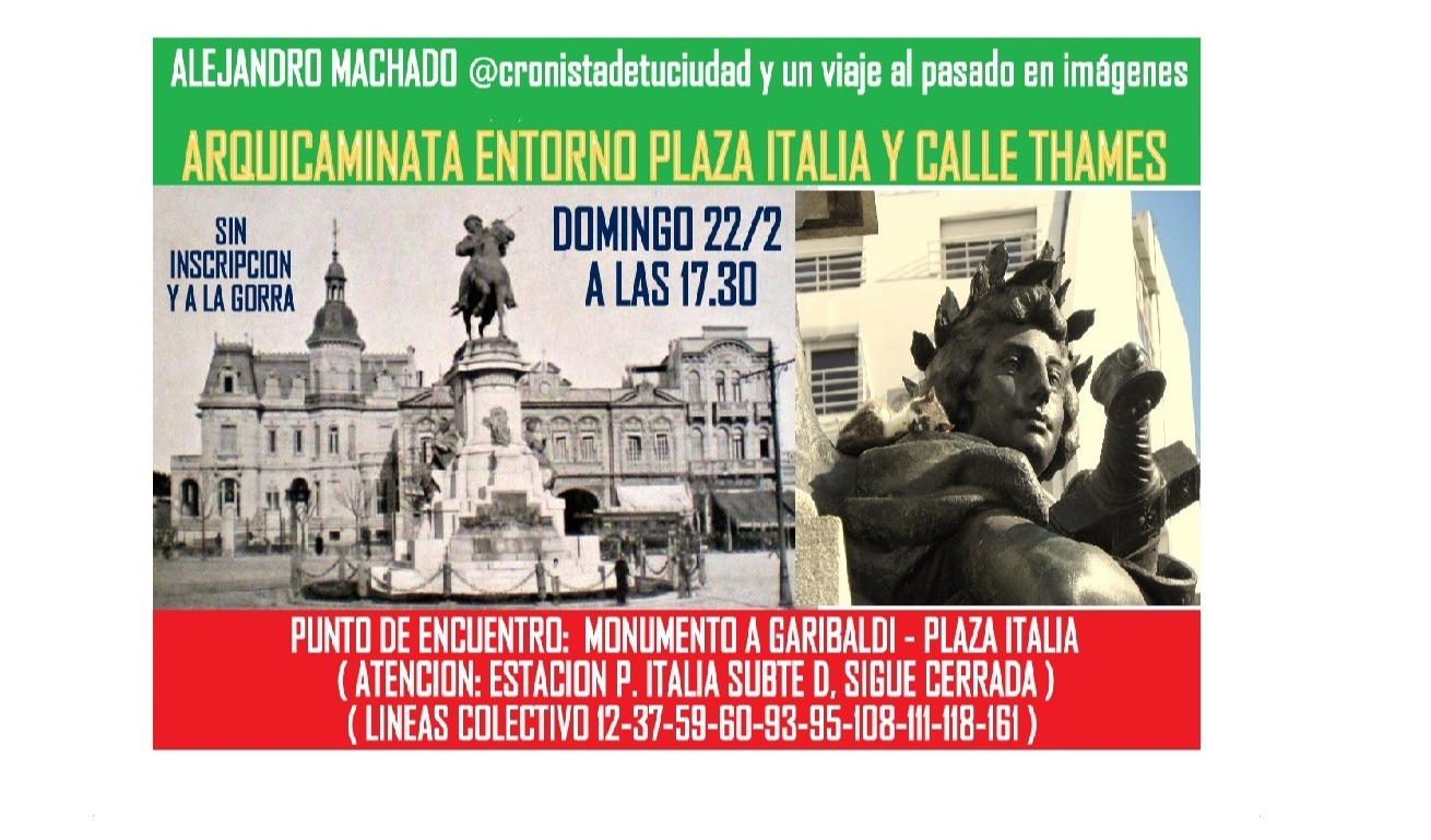 ARQUICAMINATA ENTORNO PLAZA ITALIA Y CALLE THAMES