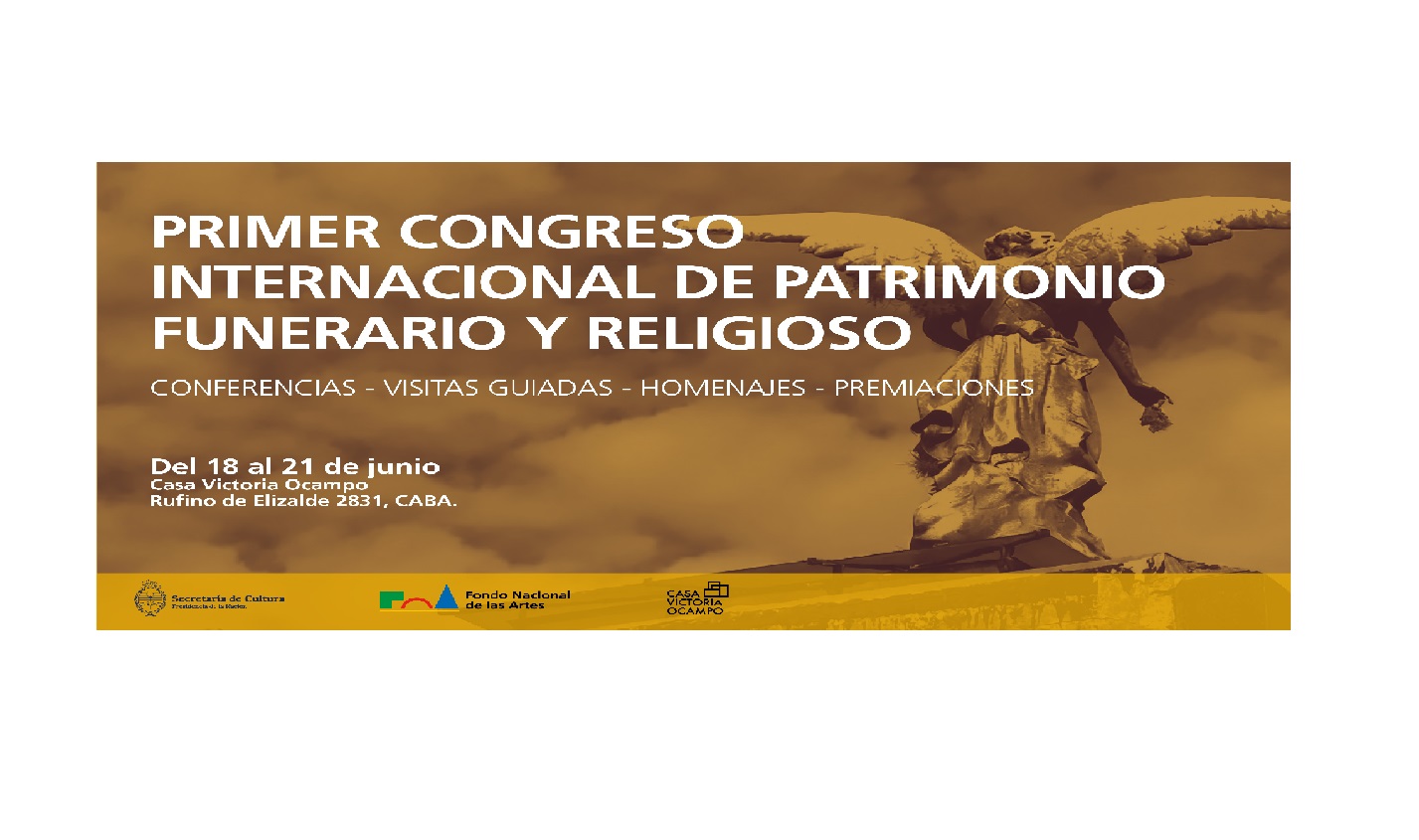 El Fondo Nacional de las Artes anuncia el Primer Congreso Internacional de Patrimonio Funerario y Religioso - Imagen 1