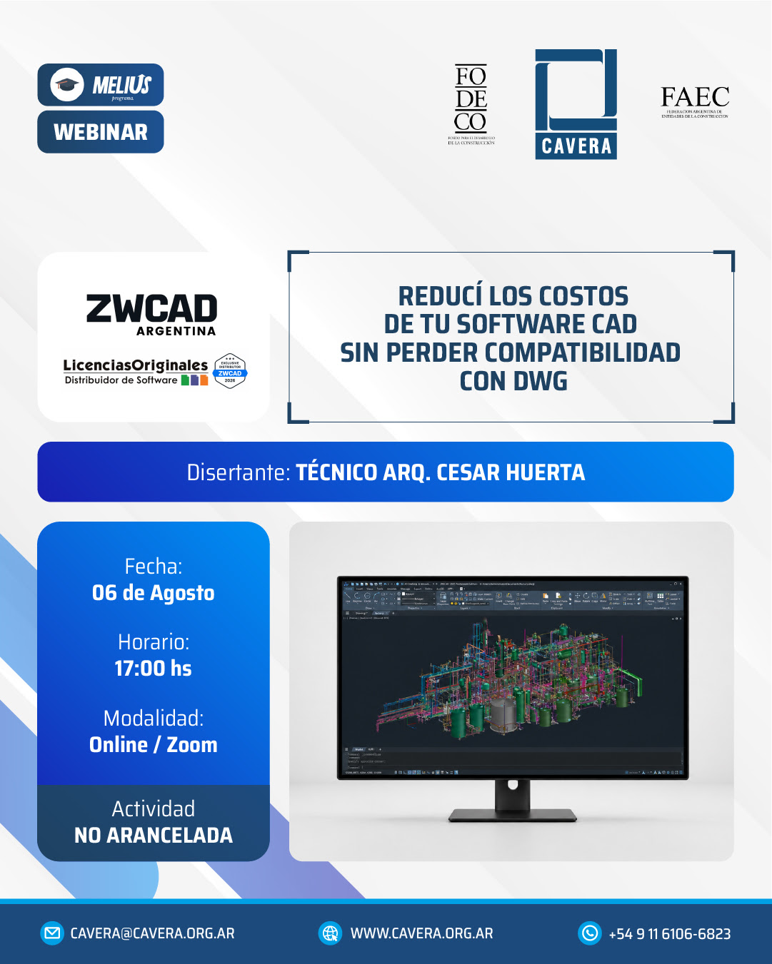 Webinar: Reducí los costos de tu software CAD  sin perder compatibilidad con DWG  - Imagen 1